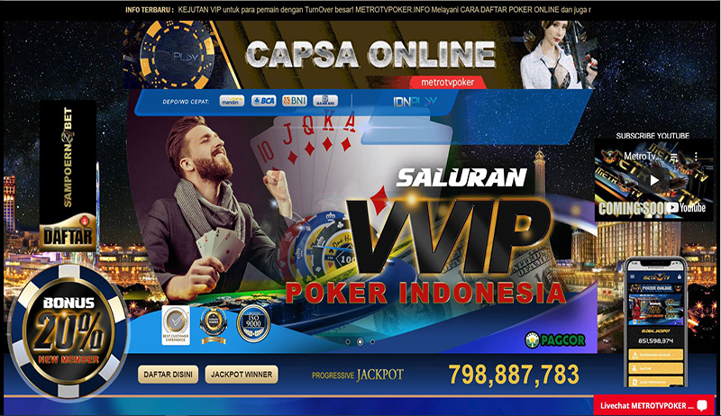 SITUS DAFTAR METROTVPOKER ONLINE TERPERCAYA
